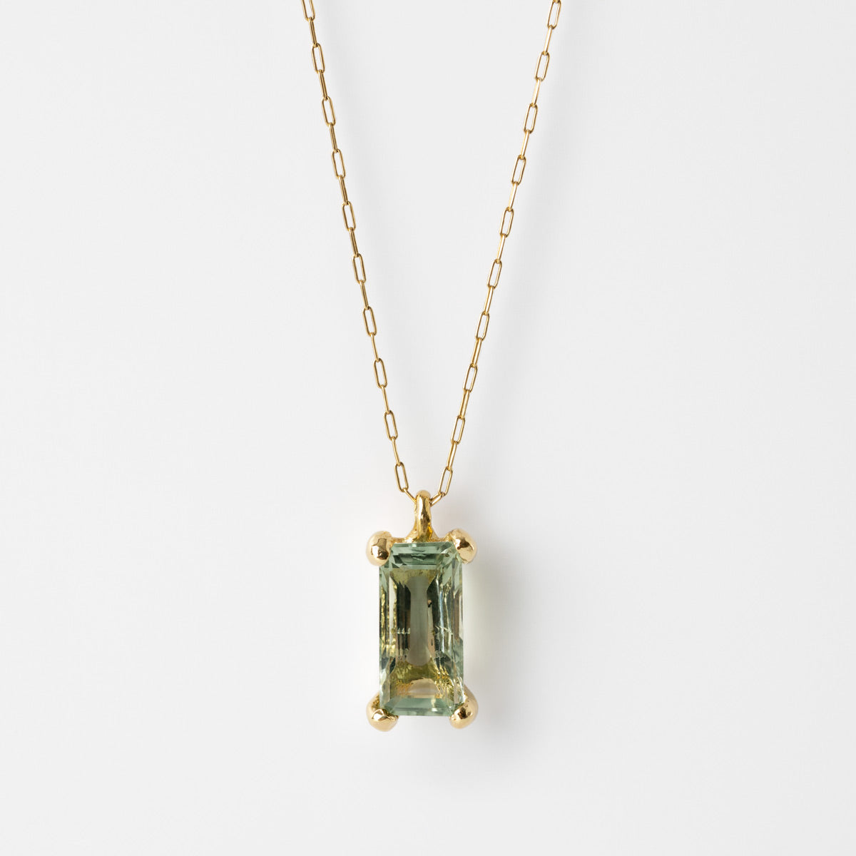 The Rock Necklace with Large Green Quartz Magoni Jewellery
