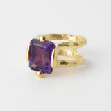 Bond Ring with Large Amethyst