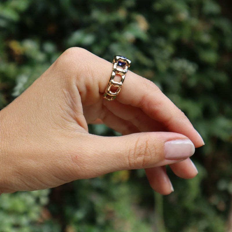 The Crown Ring with Tanzanite