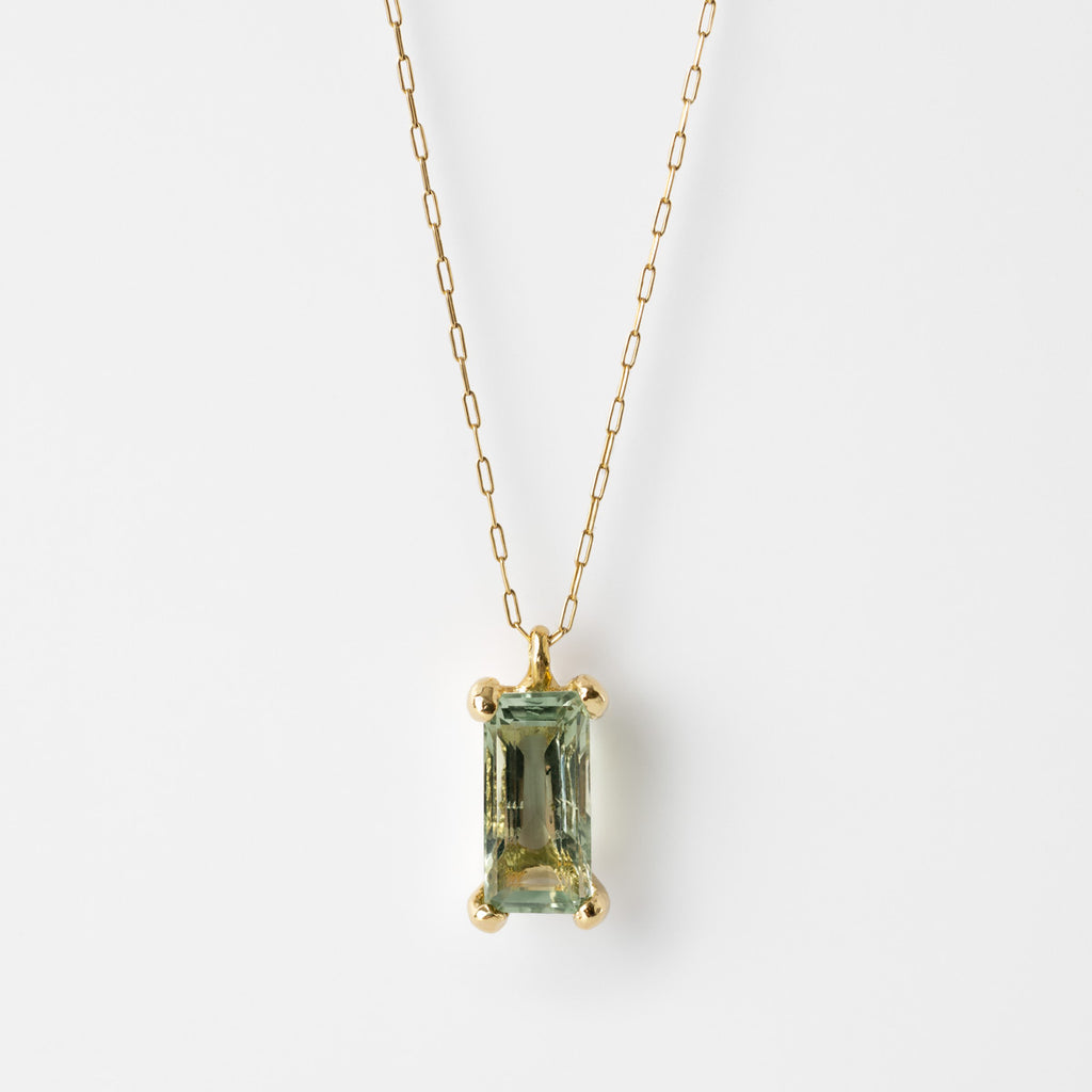 Comet Green Quartz Necklace - Chemistry Jewelry