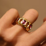 The Bond Gold Ring with Tourmalines, N°3