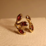 Embracing Gold Leaves with Tourmalines, N°5