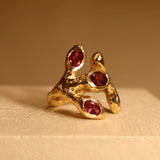 Embracing Gold Leaves with Tourmalines, N°5