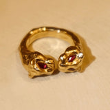 The Golden Pumas with Rubies