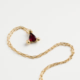 Bond triangular tourmaline gold necklace