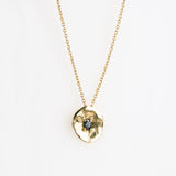 Eclipse sapphire gold necklace