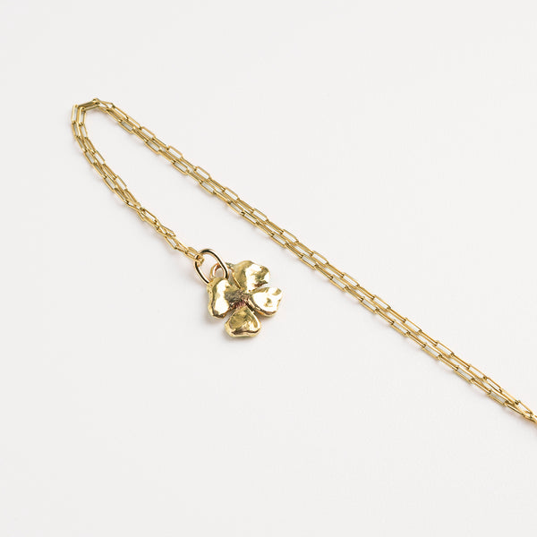 Golden charm gold necklace