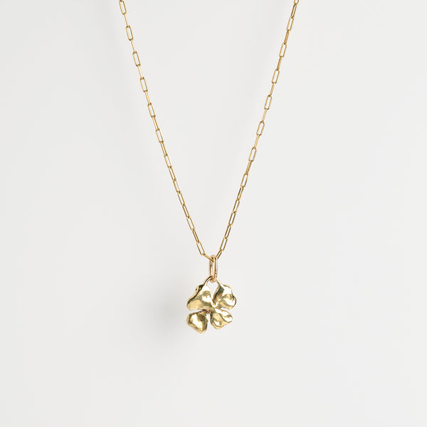 Golden charm gold necklace