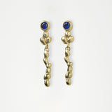 Pebbles sapphires gold earrings