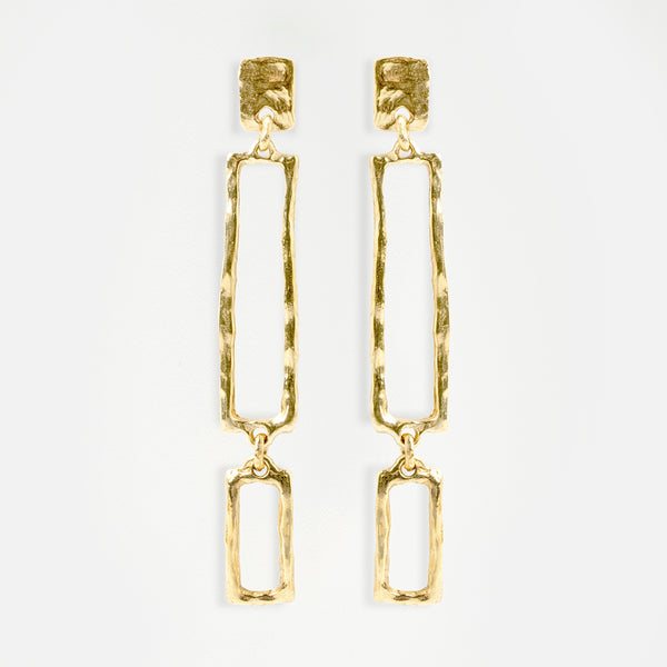Triple Square Earrings