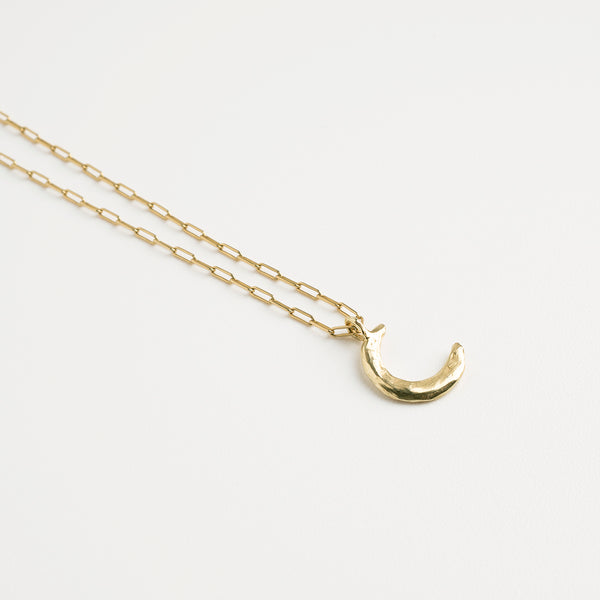 Moon gold necklace