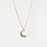 Moon gold necklace