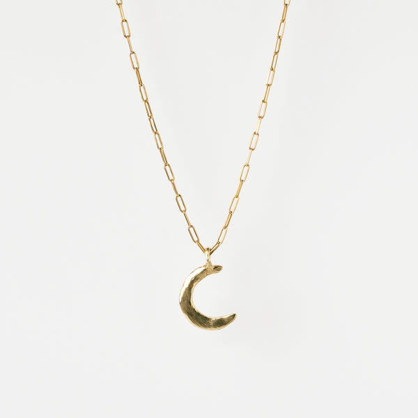 Moon gold necklace