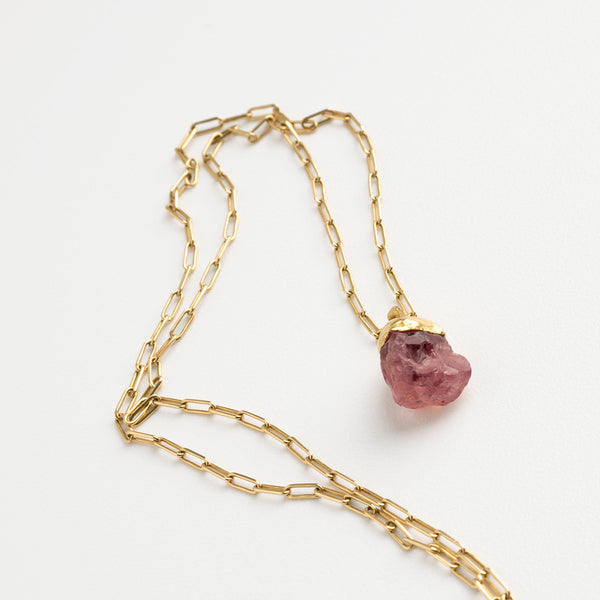 Wild ruby II gold necklace